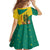 Grenada Christmas Family Matching Mermaid Dress and Hawaiian Shirt with Santa Nutmeg Tree Peace Dove and Festive Gift Design - Wonder Print Shop
