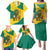 Grenada Christmas Family Matching Puletasi and Hawaiian Shirt with Santa Nutmeg Tree Peace Dove and Festive Gift Design - Wonder Print Shop