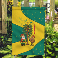 Grenada Christmas Garden Flag with Santa Nutmeg Tree Peace Dove and Festive Gift Design - Wonder Print Shop