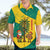 Grenada Christmas Hawaiian Shirt with Santa Nutmeg Tree Peace Dove and Festive Gift Design - Wonder Print Shop