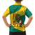 Grenada Christmas Kid Hawaiian Shirt with Santa Nutmeg Tree Peace Dove and Festive Gift Design - Wonder Print Shop