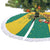 Grenada Christmas Tree Skirt with Santa Nutmeg Tree Peace Dove and Festive Gift Design - Wonder Print Shop