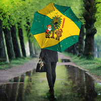Grenada Christmas Umbrella with Santa Nutmeg Tree Peace Dove and Festive Gift Design - Wonder Print Shop