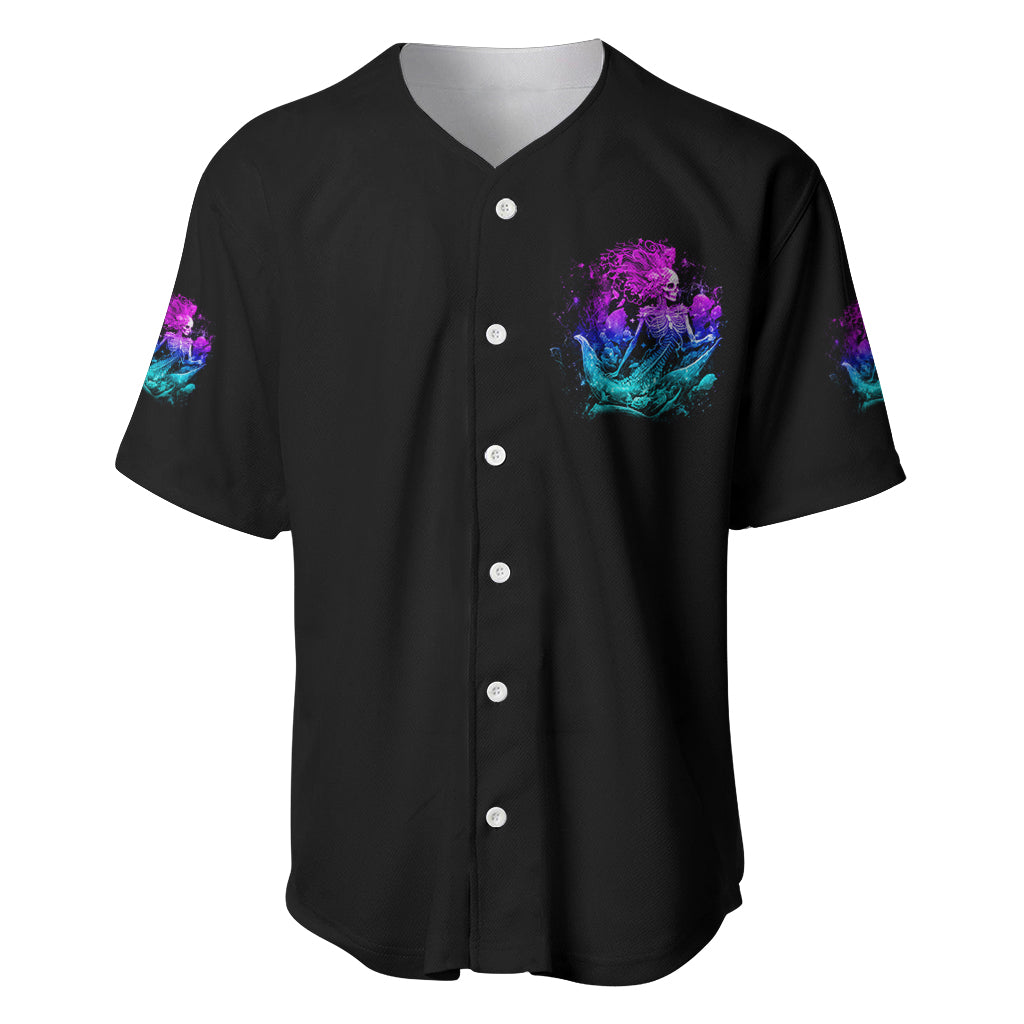 My Demons Tried To Drown Me Mermaid Baseball Jersey - Wonder Print Shop