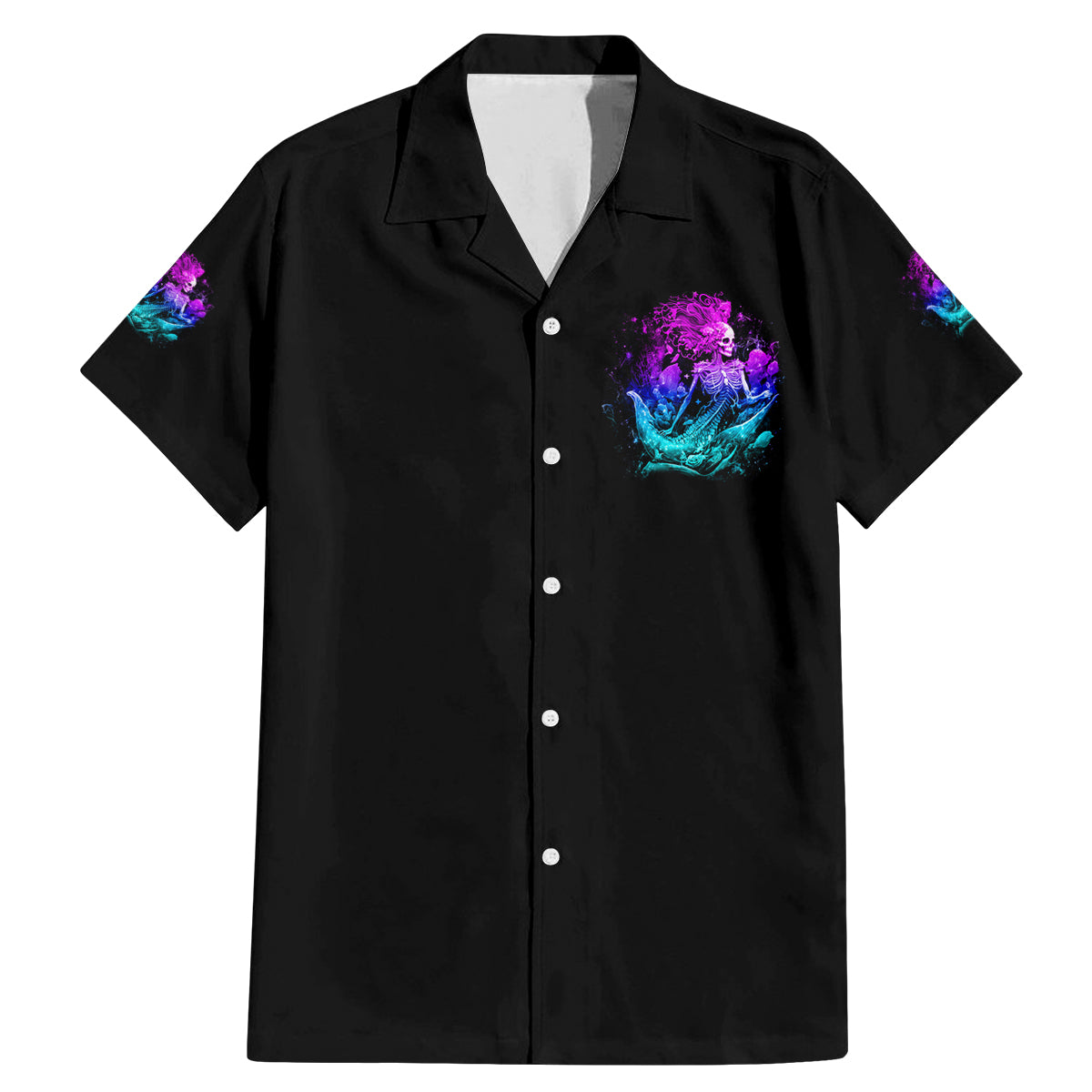 My Demons Tried To Drown Me Mermaid Family Matching Mermaid Dress and Hawaiian Shirt - Wonder Print Shop