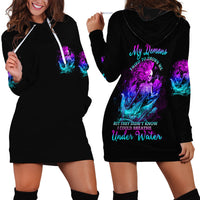 My Demons Tried To Drown Me Mermaid Hoodie Dress - Wonder Print Shop