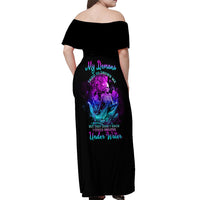 My Demons Tried To Drown Me Mermaid Off Shoulder Maxi Dress - Wonder Print Shop