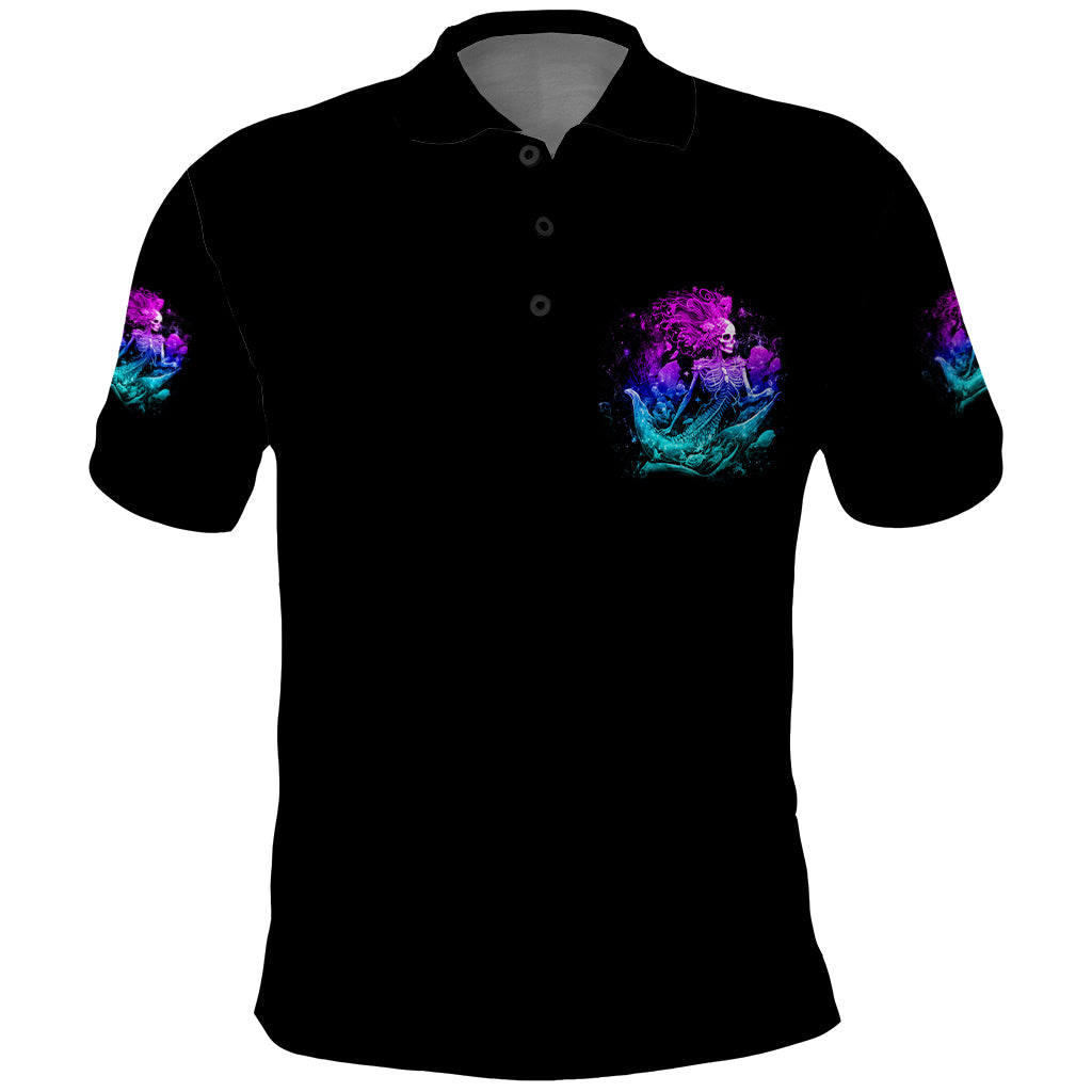 My Demons Tried To Drown Me Mermaid Polo Shirt - Wonder Print Shop