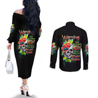 warning-this-tattooed-girl-flower-couples-matching-off-the-shoulder-long-sleeve-dress-and-long-sleeve-button-shirt