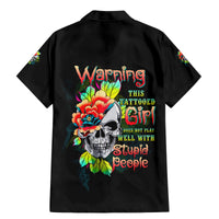 Warning This Tattooed Girl Flower Family Matching Mermaid Dress and Hawaiian Shirt - Wonder Print Shop
