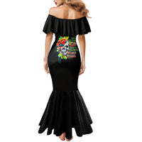 Warning This Tattooed Girl Flower Family Matching Mermaid Dress and Hawaiian Shirt - Wonder Print Shop