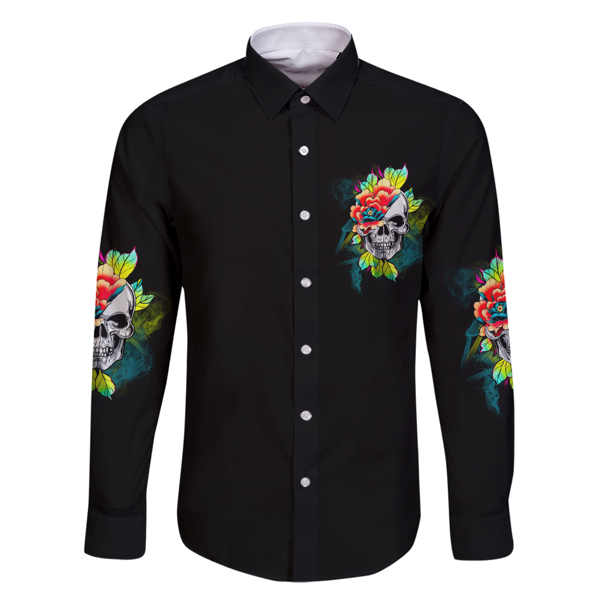 Warning This Tattooed Girl Flower Family Matching Puletasi Dress and Hawaiian Shirt - Wonder Print Shop