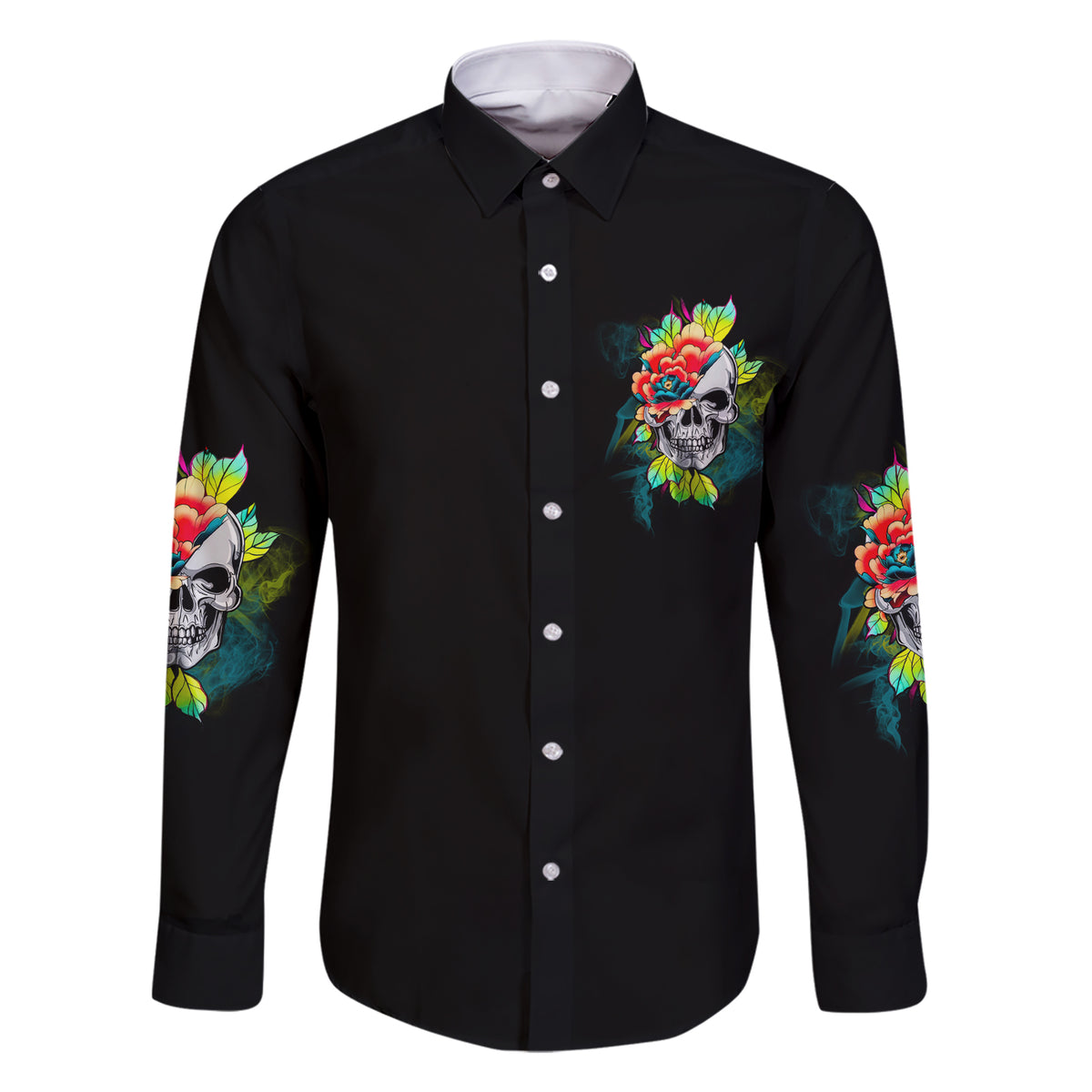 Warning This Tattooed Girl Flower Family Matching Short Sleeve Bodycon Dress and Hawaiian Shirt - Wonder Print Shop