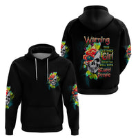 Warning This Tattooed Girl Flower Hoodie - Wonder Print Shop