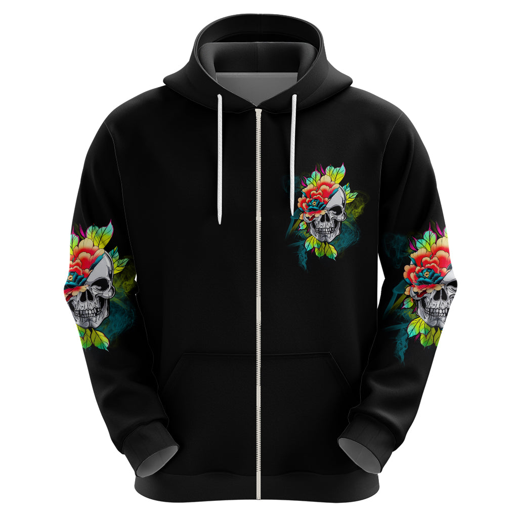 Warning This Tattooed Girl Flower Hoodie - Wonder Print Shop