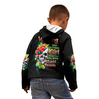 Warning This Tattooed Girl Flower Kid Hoodie - Wonder Print Shop
