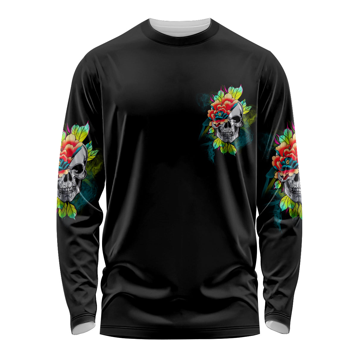 Warning This Tattooed Girl Flower Long Sleeve Shirt - Wonder Print Shop