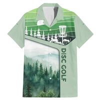 Custom Disc Golf Family Matching Mermaid Dress and Hawaiian Shirt with Forest Landscape Basket Silhouette - Wonder Print Shop