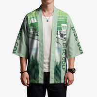 Custom Disc Golf Kimono with Forest Landscape Basket Silhouette - Wonder Print Shop