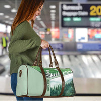 Custom Disc Golf Travel Bag with Forest Landscape Basket Silhouette - Wonder Print Shop