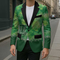 Custom Disc Golf Blazer with Green Tie Dye Basket and Player Silhouette - Wonder Print Shop