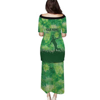 Custom Disc Golf Puletasi with Green Tie Dye Basket and Player Silhouette - Wonder Print Shop