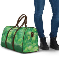 Custom Disc Golf Travel Bag with Green Tie Dye Basket and Player Silhouette - Wonder Print Shop