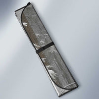 Custom Bluegill Ice Fishing Winter Camo Auto Sun Shade with Snowy Forest Background Colorful Fish - Wonder Print Shop