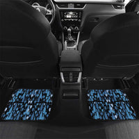 Custom Blue Wine Camo Pattern Golf Car Mats with Blue Golf Club Pattern Cart and Ball Graphic - Wonder Print Shop