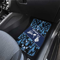 Custom Blue Wine Camo Pattern Golf Car Mats with Blue Golf Club Pattern Cart and Ball Graphic - Wonder Print Shop