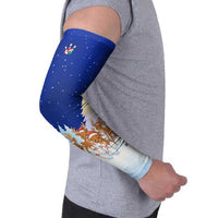 Funny Christmas Reindeer Bowling Custom Arm Sleeves with Reindeer Snow Scene - Wonder Print Shop