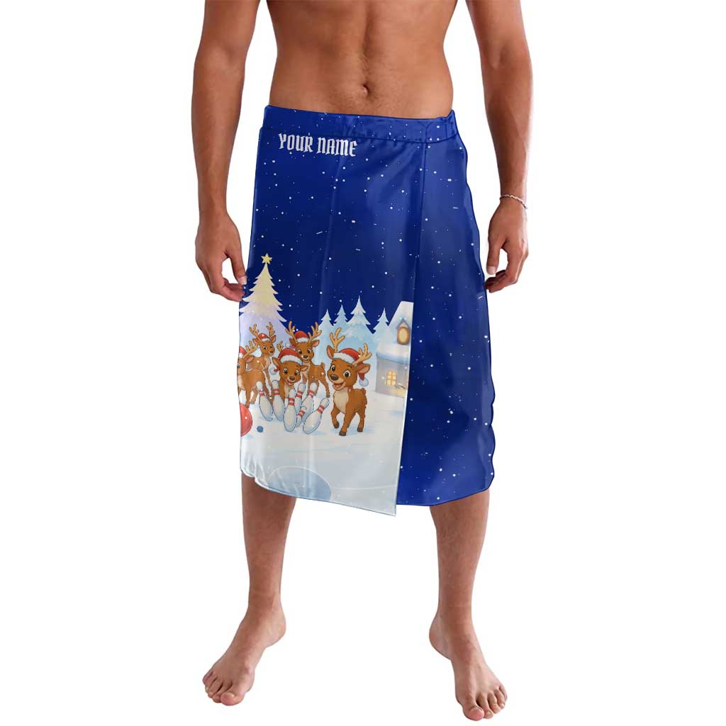Funny Christmas Reindeer Bowling Custom Lavalava with Reindeer Snow Scene - Wonder Print Shop