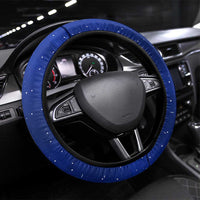 Funny Christmas Reindeer Bowling Steering Wheel Cover with Reindeer Snow Scene - Wonder Print Shop
