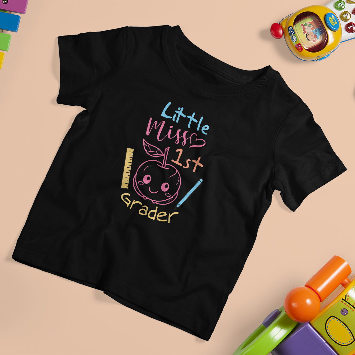 Back To School T Shirt For Kid Little Miss 1st Garder, First Day Of School TS05 - Wonder Print Shop