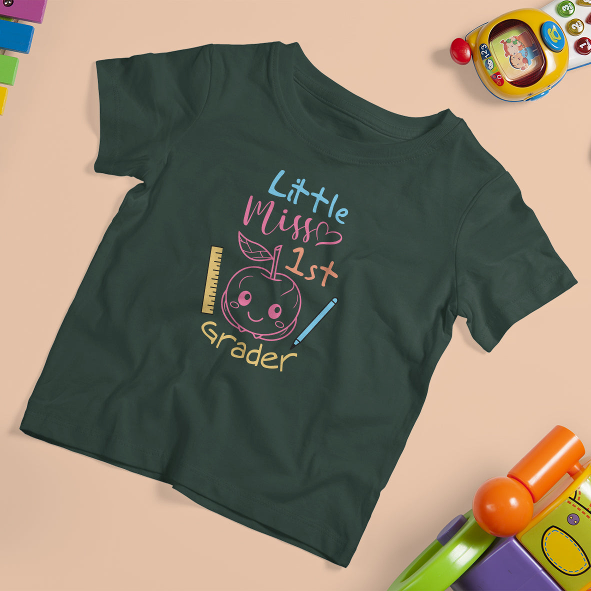 Back To School T Shirt For Kid Little Miss 1st Garder, First Day Of School TS05 - Wonder Print Shop