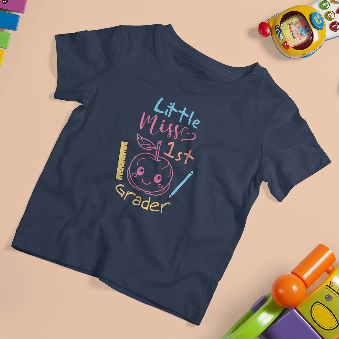 Back To School T Shirt For Kid Little Miss 1st Garder, First Day Of School TS05 - Wonder Print Shop
