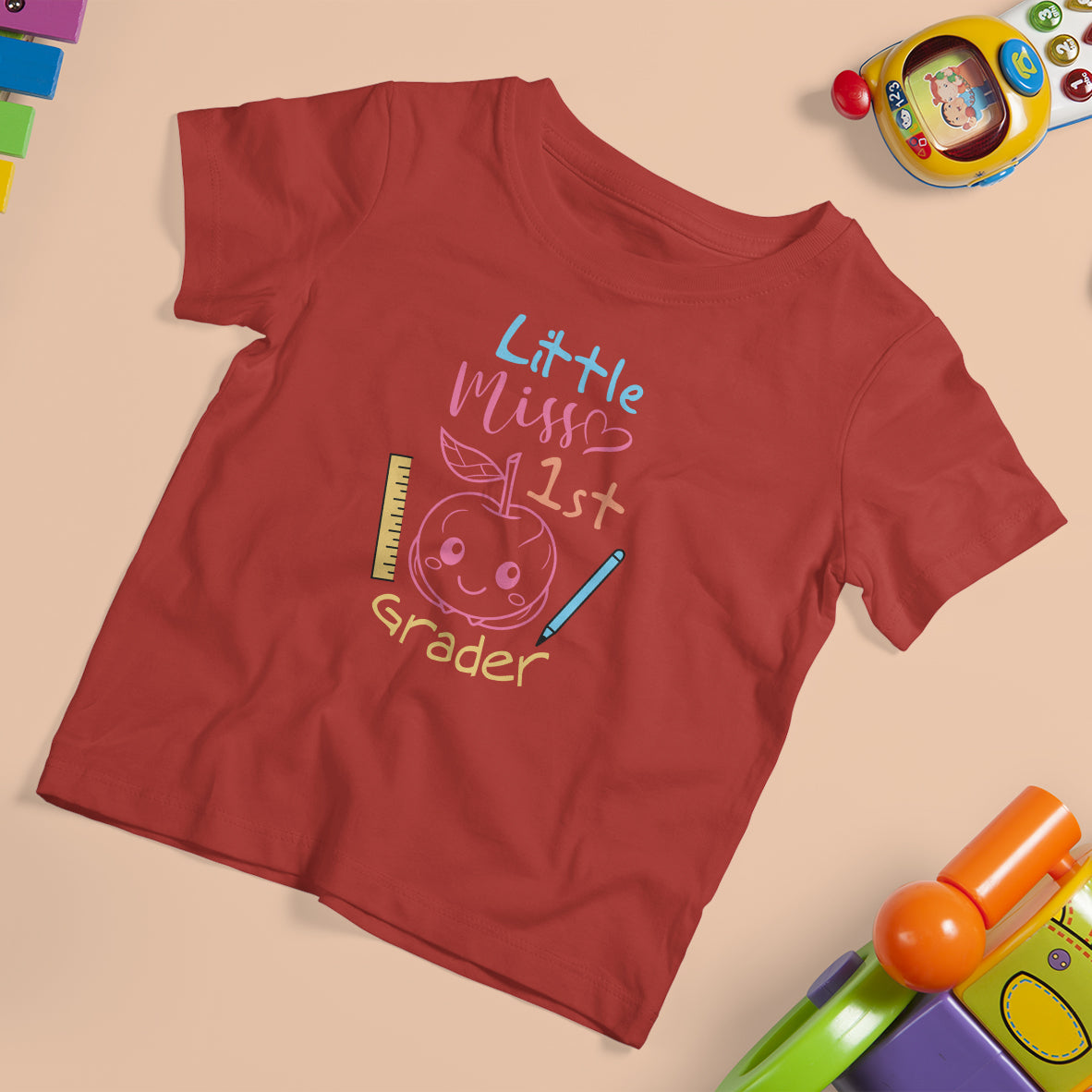 Back To School T Shirt For Kid Little Miss 1st Garder, First Day Of School TS05 - Wonder Print Shop