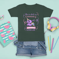 Back To School T Shirt For Kid This Is What An Awesome 2nd Grader Looks Like Unicorn TS05 - Wonder Print Shop
