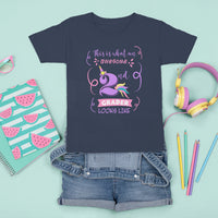 Back To School T Shirt For Kid This Is What An Awesome 2nd Grader Looks Like Unicorn TS05 - Wonder Print Shop