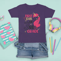 Back To School T Shirt For Kid Happy First Day Of 3rd Unicorn TS05 - Wonder Print Shop