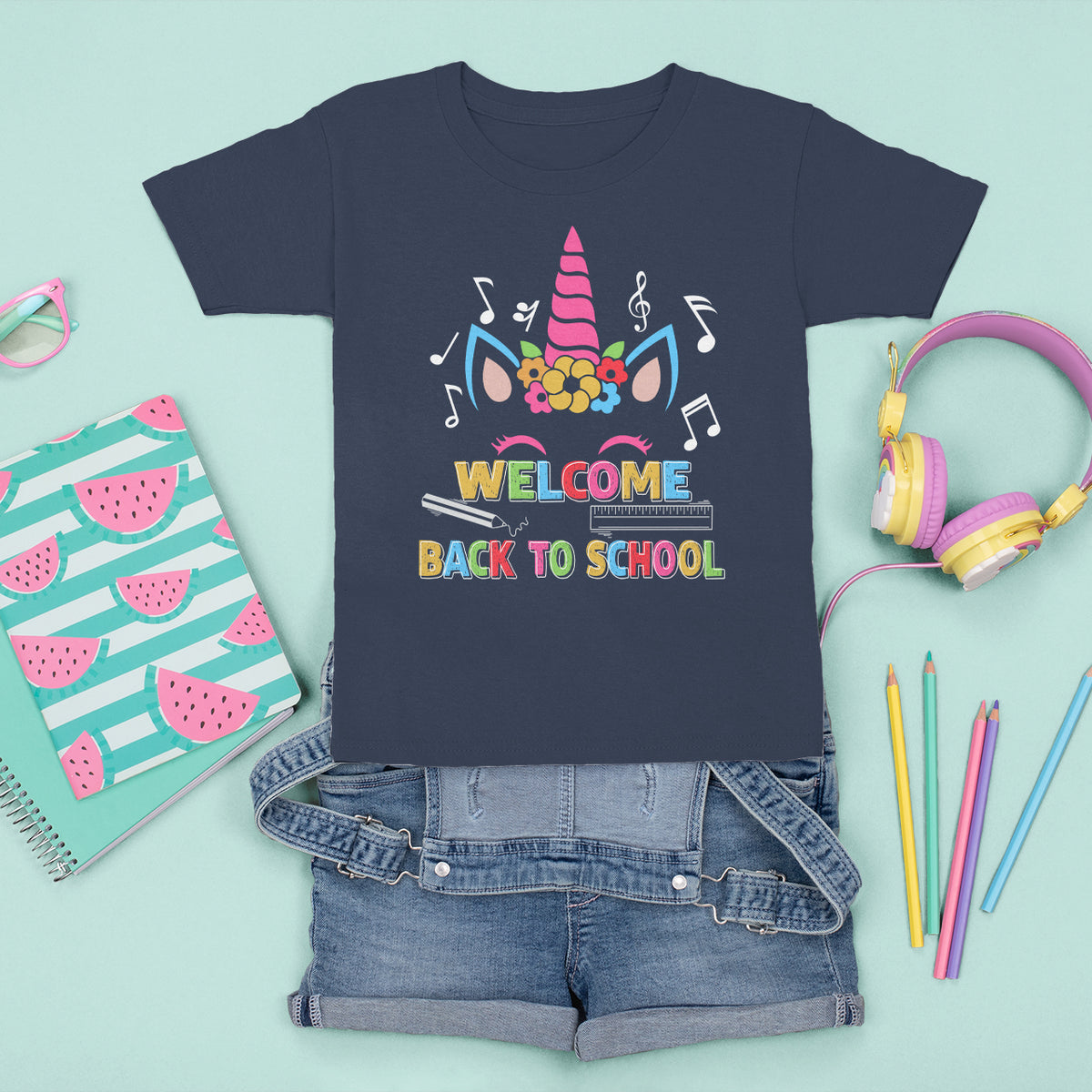Back To School T Shirt For Kid Welcome Back To School, Cute Unicorn TS05 - Wonder Print Shop