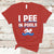 Funny Swimming T Shirt I Pee In Pools, Funny Sarcastic Sayings, Pool Lovers TS05 - Wonder Print Shop