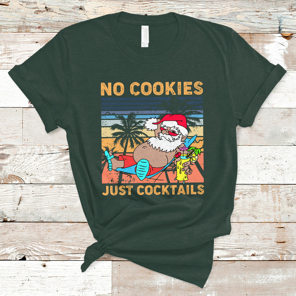 Christmas In July T Shirt No Cookies Just Cocktails, Funny Drinking TS05 - Wonder Print Shop