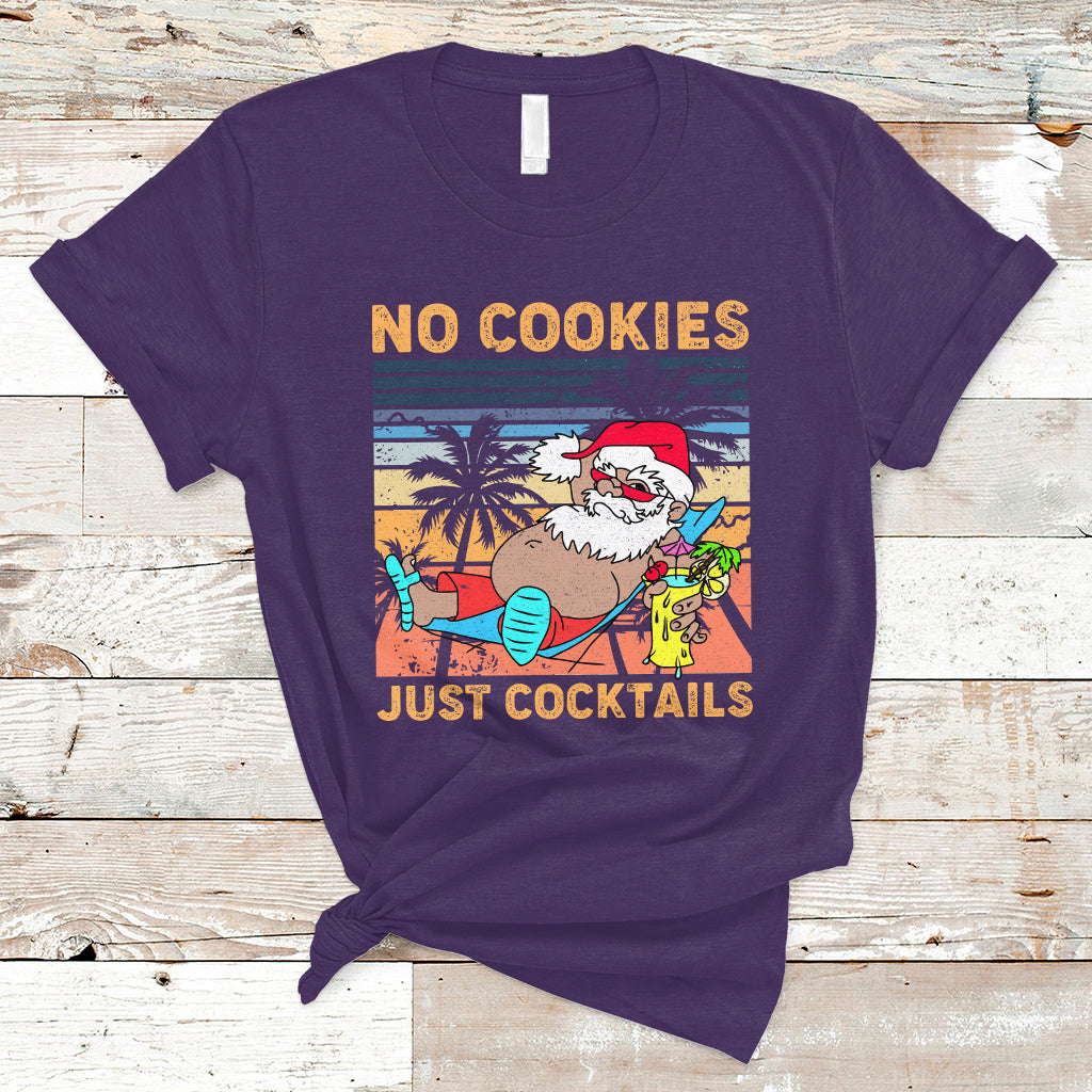 Christmas In July T Shirt No Cookies Just Cocktails, Funny Drinking TS05 - Wonder Print Shop