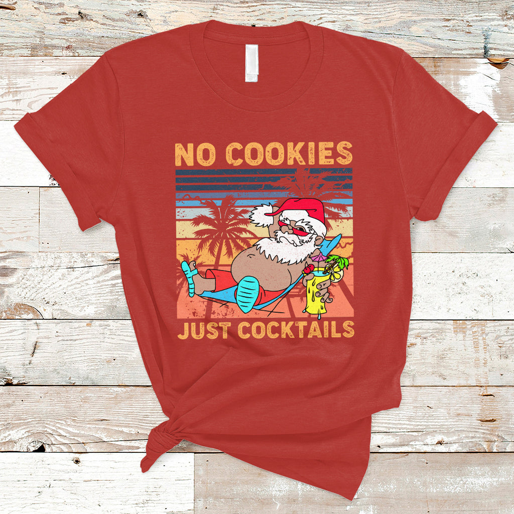 Christmas In July T Shirt No Cookies Just Cocktails, Funny Drinking TS05 - Wonder Print Shop