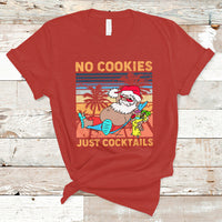 Christmas In July T Shirt No Cookies Just Cocktails, Funny Drinking TS05 - Wonder Print Shop