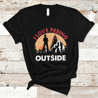 Funny Camping T Shirt I Love Peeing Outside, Funny Sarcastic Sayings TS05 - Wonder Print Shop