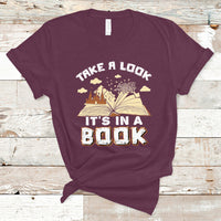 Reading Book T Shirt Take A Look Its In A Book, Book Lovers TS05 - Wonder Print Shop
