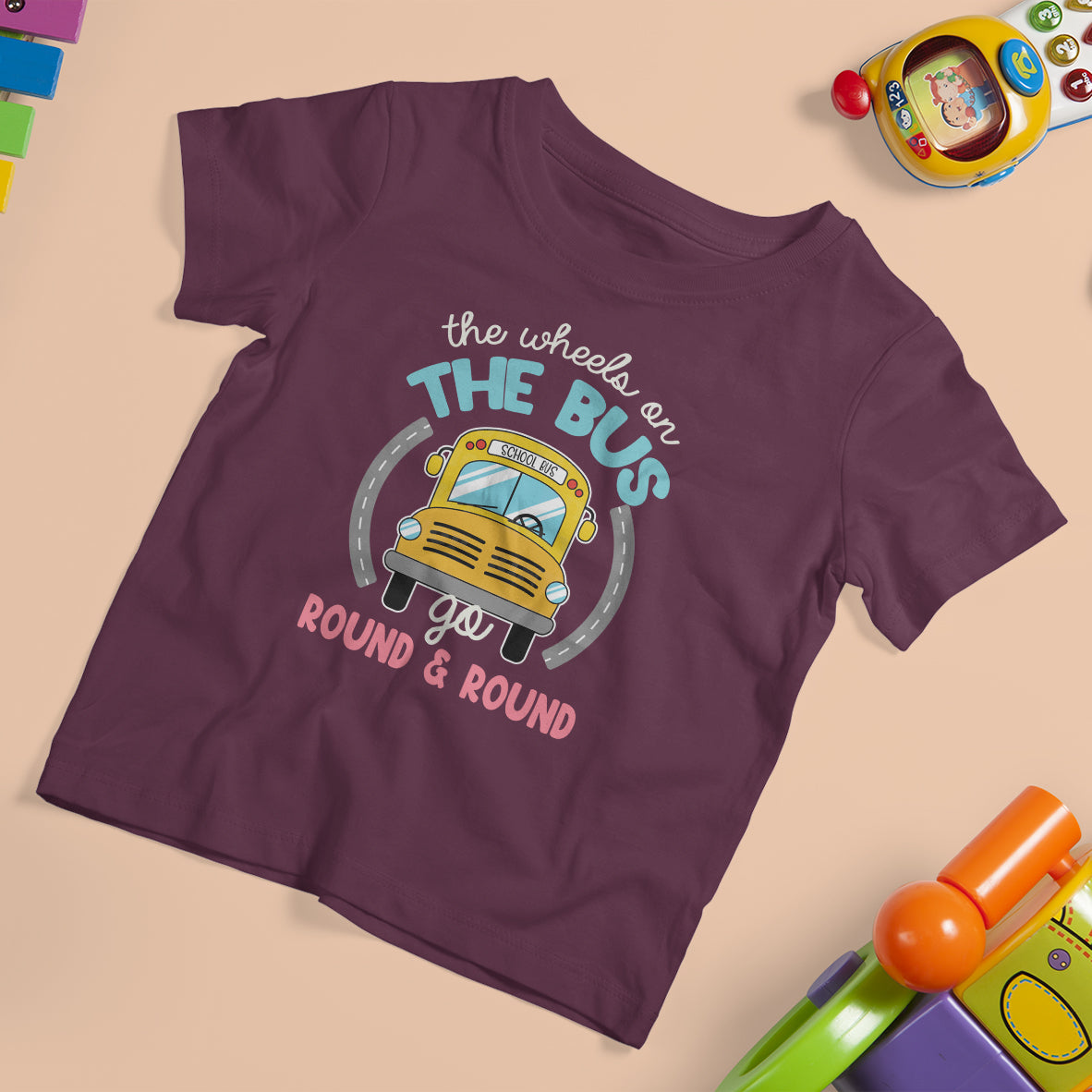 Back To School Funny Bus Drivers T Shirt The Wheels On The Bus TS05 - Wonder Print Shop