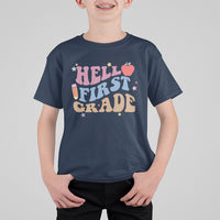 Cute Back To School T Shirt Happy First Grade Of School Hello Kindergarten TS05 - Wonder Print Shop